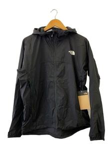 THE NORTH FACE◆SWALLOWTAIL HOODIE_スワローテイルフーディ/L/ナイロン/BLK/無地