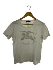 BURBERRY BLACK LABEL◆Tシャツ/2/コットン/WHT/D1P36-535-02