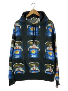 A BATHING APE◆BAPE INVASION RELAXED PULLOVER/パーカー/L/ポリエステル/001PPH301004X