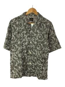 Needles◆Cabana Shirt/開襟シャツ/半袖シャツ/オープンカラーシャツ/S/コットン/GRN/GL209//