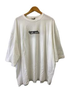 COOTIE◆Tシャツ/L/コットン/WHT/CTE-21S326/Print Oversized S/S Tee