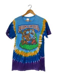 SCOOBY-DOO/90S/MUNCHIES/袖タイダイT/S/コットン/BLU/総柄