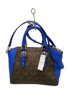 MICHAEL KORS◆ショルダーバッグ/-/BLU/総柄/35s7gc6m8b