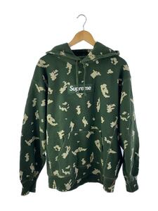 Supreme◆21AW/Box Logo Hooded Sweatshirt/パーカー/L/コットン/GRN/総柄