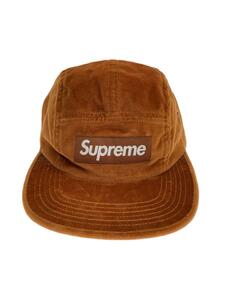 Supreme◆20AW/Velvet Camp Cap/キャップ/ベロア/ブラウン