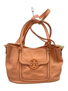 TORY BURCH◆ショルダーバッグ/レザー/PNK/無地