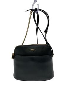 FURLA◆ショルダーバッグ/レザー/BLK/1028434