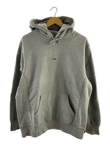 Supreme◆19AW/Micro Logo Hooded Sweatshirt/パーカー/L/コットン/GRY