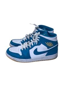 NIKE◆AIR JORDAN 1 MID_エア ジョーダン 1 ミッド/28cm/BLU