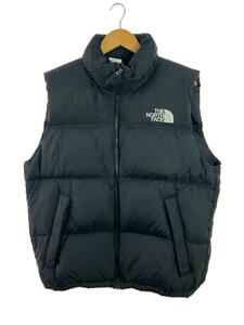 THE NORTH FACE◆NUPTSE VEST_ヌプシベスト/L/ナイロン/BLK/無地