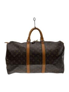 LOUIS VUITTON◆キーポル50_モノグラム・キャンバス_BRW/PVC/BRW