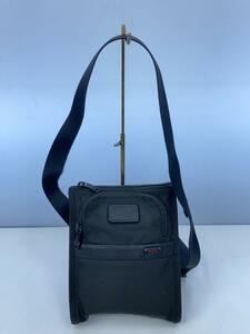 TUMI◆ALPHA 2 POCKET BAG SMALL/ショルダーバッグ/ナイロン/BLK/22110D2