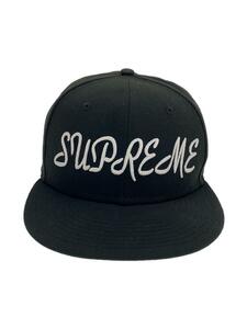 Supreme◆23SS/Script New Era/キャップ/7 1/8/ポリエステル/BLK/メンズ