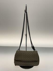 BOTTEGA VENETA◆ショルダーバッグ/レザー/GRY