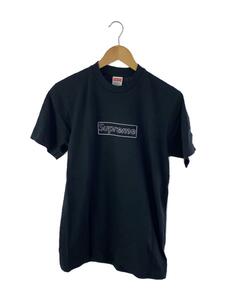 Supreme◆21SS/KAWS Chalk Box Logo TEE/Tシャツ/S/コットン/BLK