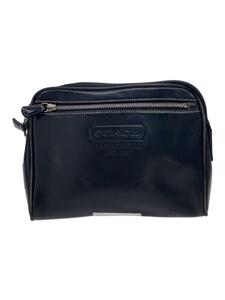 COACH◆ポーチ/レザー/BLK/5066