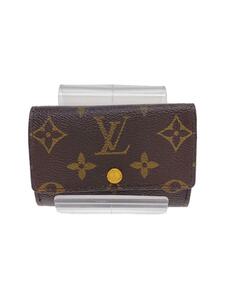 LOUIS VUITTON◆ミュルティクレ6_モノグラム_BRW/レザー/BRW/モノグラム/メンズ