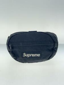 Supreme◆18AW/WAIST BAG/ナイロン/BLK/無地/使用感有