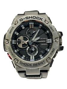 CASIO◆ソーラー腕時計・G-SHOCK/アナログ/ブラック/GST-B100-1AJF/傷考慮