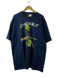 RUSSELL ATHLETIC◆DINOSAUR JR/バンドT/復刻/Tシャツ/XL/コットン/BLU/無地