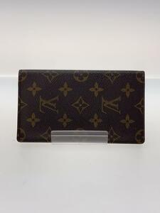 LOUIS VUITTON◆2つ折り財布/レザー/BRW/メンズ