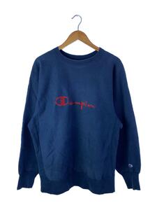 Champion◆90s/REVERSE WEAVE/袖汚れ有/スウェット/XL/コットン/ネイビー