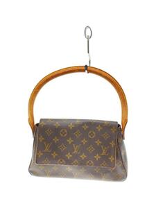 LOUIS VUITTON◆ミニ・ルーピング_モノグラム・キャンバス_BRW/PVC/BRW