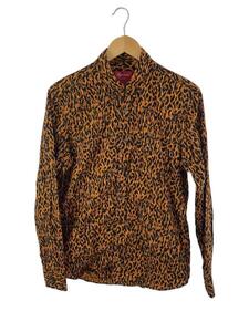 Supreme◆Leopard Shirt/長袖シャツ/S/コットン/BRW/レオパード