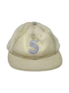 Supreme◆CORDUROY S LOGO 6-PANEL/キャップ/FREE/コーデュロイ/WHT/メンズ