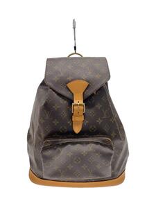 LOUIS VUITTON◆モンスリ_モノグラム・キャンバス_BRW/PVC/BRW/モノグラム