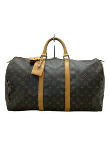 LOUIS VUITTON◆キーポル50_モノグラム・キャンバス_BRW/PVC/BRW