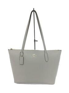 COACH◆トートバッグ/レザー/WHT/4454//