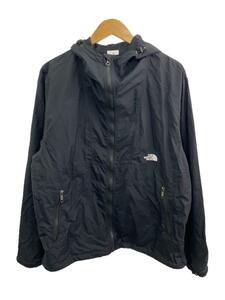 THE NORTH FACE◆COMPACT JACKET_コンパクトジャケット/XL/ナイロン/BLK/無地