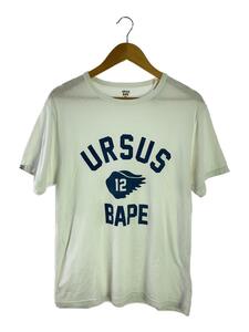 URSUS BAPE◆Tシャツ/2/コットン/WHT/003CS9601002