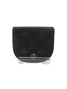 LOUIS VUITTON◆ポルト・モネ・グゼ_モノグラム_BRW/PVC/BRW/レディース//