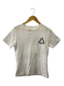 PALACE◆Tシャツ/M/コットン/WHT/ホワイト/首元汚れ有