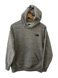 THE NORTH FACE◆BACK SQUARE LOGO HOODIE_バック スクエア ロゴ フーディ/M/ポリエステル/GRY