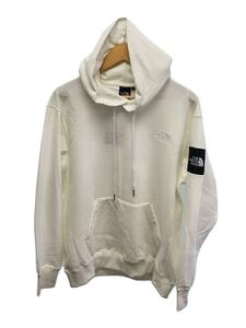 THE NORTH FACE◆SQUARE LOGO HOODIE_スクエアロゴフーディ/L/コットン/WHT