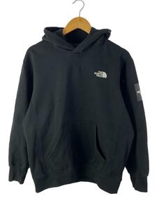 THE NORTH FACE◆SQUARE LOGO HOODIE_スクエアロゴフーディー/L/コットン/BLK