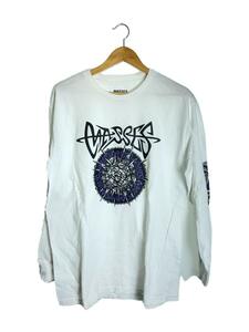 MASSES◆長袖Tシャツ/L/コットン/WHT