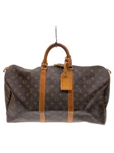 LOUIS VUITTON◆キーポル50_モノグラム・キャンバス_BRW/PVC/BRW