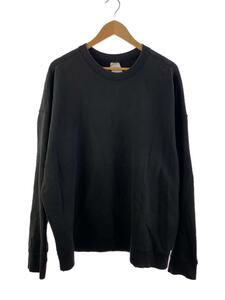 gold◆REW NECK SWEAT SHIRT/スウェット/XL/コットン/BLK/GL68877/使用感考慮