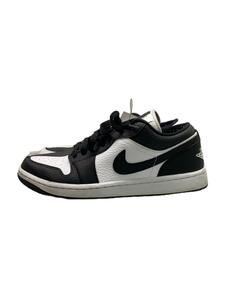 NIKE◆AIR JORDAN 1 LOW_エア ジョーダン 1 ロー/26.5cm/BLK/レザー