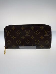 LOUIS VUITTON◆2)ジッピー・ウォレット_モノグラム・キャンバス_BRW_ブラウン/PVC/BRW/レディース