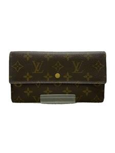 LOUIS VUITTON◆ポルト・トレゾール・インターナショナル_モノグラム・キャンバス_BRW/PVC/BRW/レディース