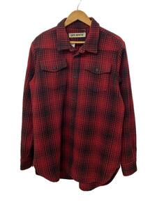 OFF-WHITE◆16AW/WOOL TARTAN SHIRT/長袖シャツ/M/コットン/RED/タータンCK