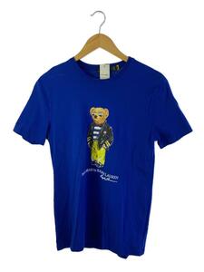 POLO RALPH LAUREN◆Tシャツ/S/コットン/BLU/無地