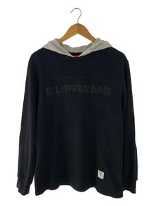 Supreme◆パーカー/M/コットン/BLK/無地/17AW/Hooded Waffle Ringer