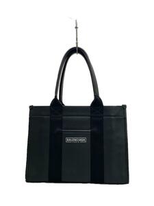 BALENCIAGA◆HARDWARE/ハンドバッグ/レザーバッグ/レザー/BLK/ロゴ/無地/671402