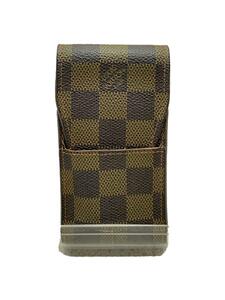 LOUIS VUITTON◆エテュイ・シガレット_ダミエ・エベヌ_BRW/-/BRW/メンズ